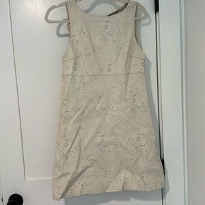 Alice and Olivia Cream Leather Dress Size 2